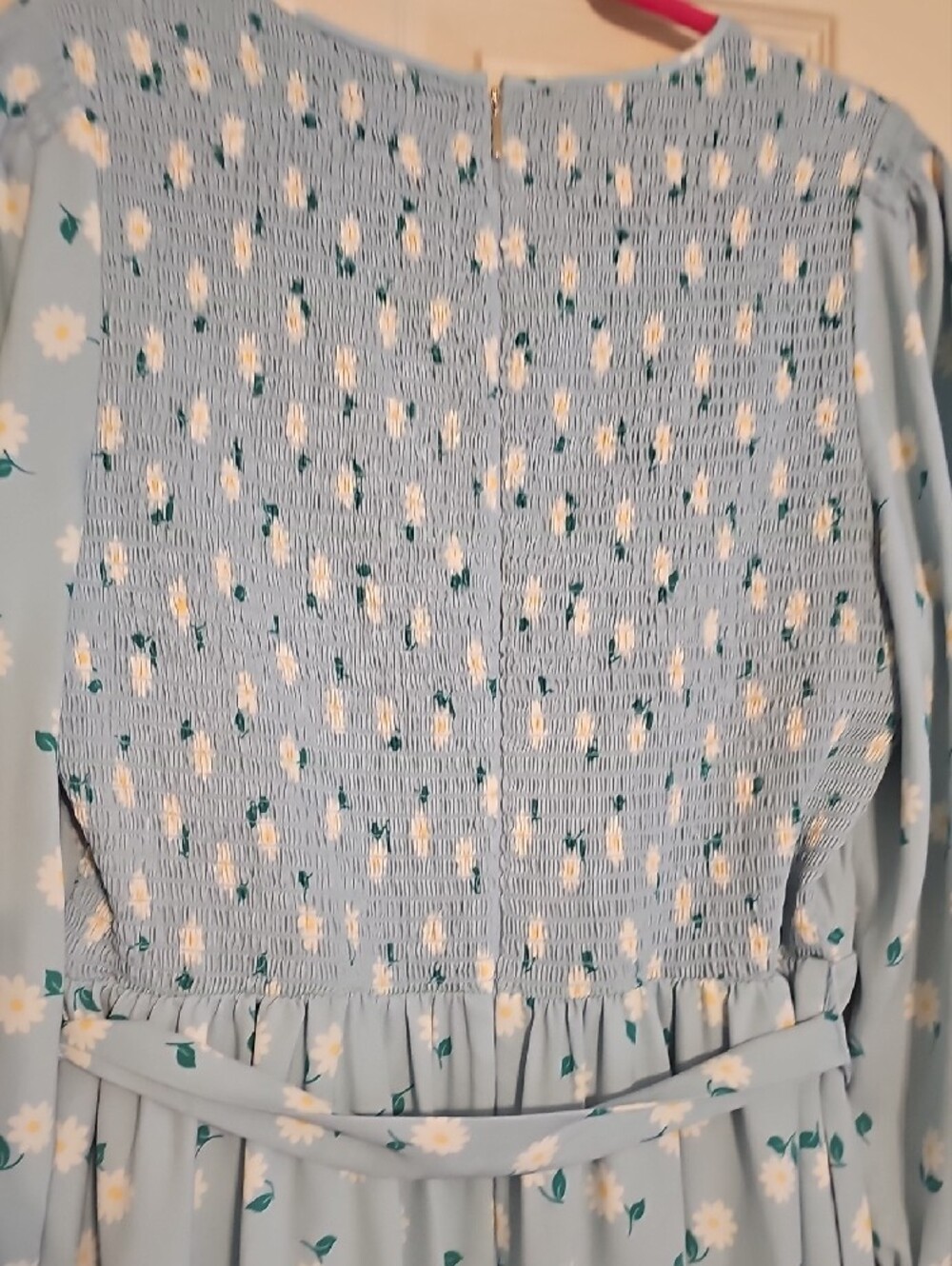Kate Spade ight Blue Daisy Print Midi Dress - Picture 8 of 10